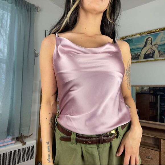 SATIN TOP PINK - Picture 3 of 13